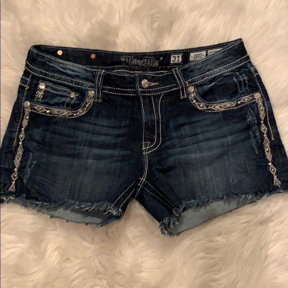 Miss Me blue jean shorts